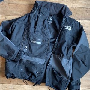 Men’s North Face jacket, XL, gray / black